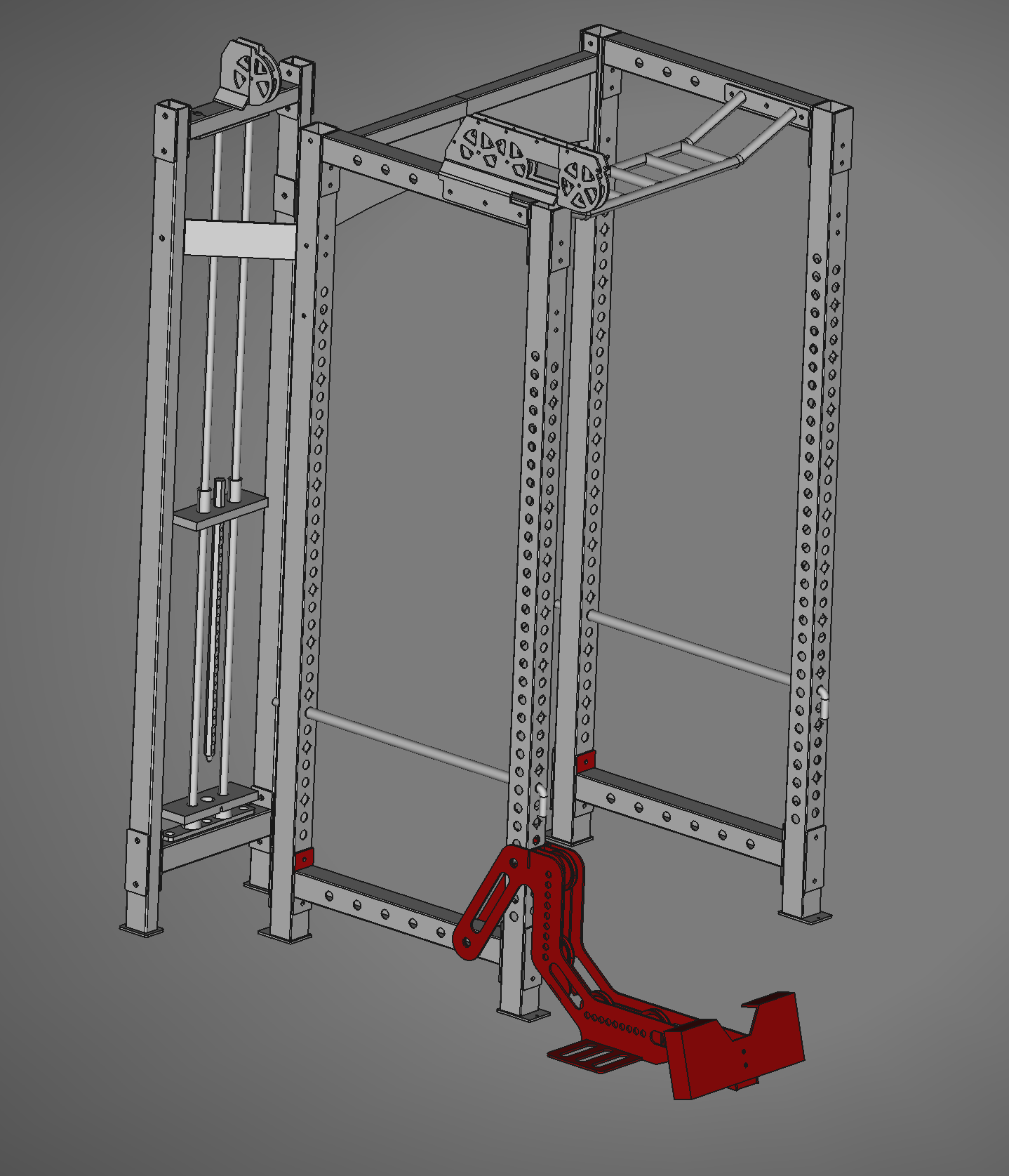 low row belt squat